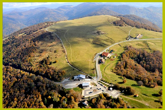 Paysage de Bussang dans les Hautes-Vosges